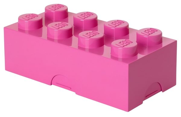 Růžový box na svačinu LEGO® Lunch 20 x 10 cm  - Výška7