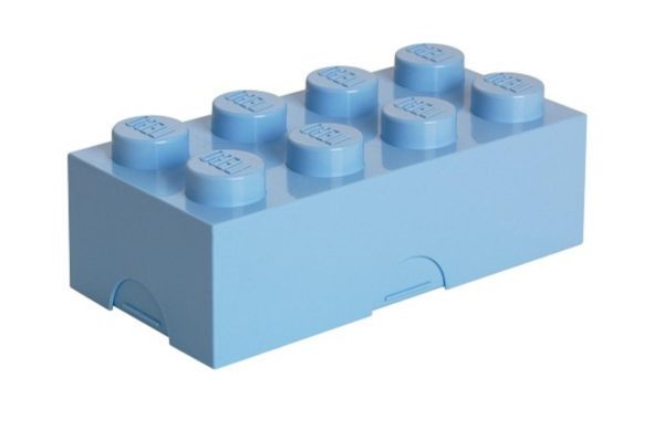Světle modrý box na svačinu LEGO® Lunch 20 x 10 cm  - Výška7
