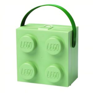 Zelený svačinový box s rukojetí LEGO® Storage 16