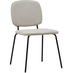 House Doctor Béžová bavlněná jídelní židle Coton  - Výška83 cm- Šířka 50 cm