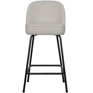 Hoorns Béžová látková barová židle Tergi 65 cm  - Výška89 cm- Šířka 50 cm