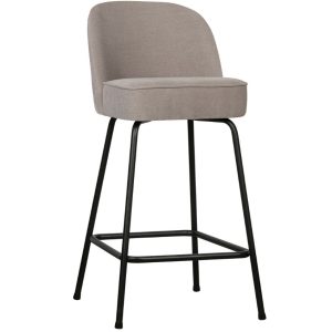 Hoorns Pískově hnědá látková barová židle Tergi 65 cm  - Výška89 cm- Šířka 50 cm