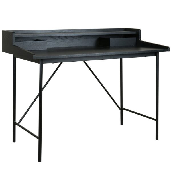 Černý dřevěný psací stůl Quax Hai-No-Ki 120 x 60 cm  - Výška75 cm- Šířka 120 cm
