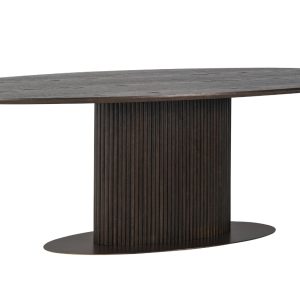 Hnědý dubový jídelní stůl Richmond Luxor 235 x 110 cm  - výška75 cm- šířka 235 cm
