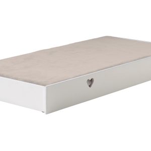 Bílá lakovaná zásuvka k posteli Vipack Amori 199 x 94 cm  - Výška18