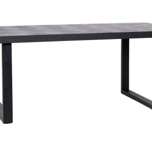 Černý dubový jídelní stůl Richmond Blax 200 x 100 cm  - výška76 cm- šířka 200 cm