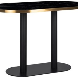 Černý mramorový jídelní stůl Richmond Zenza 120 x 70 cm  - výška75 cm- šířka 120 cm