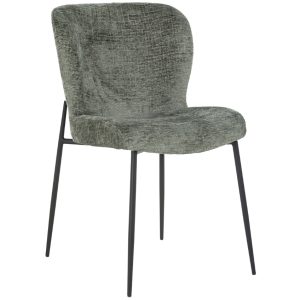 Šedo zelená látková jídelní židle Richmond Darby  - Výška85 cm- Šířka 49 cm