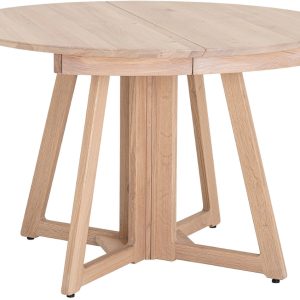 Dubový rozkládací jídelní stůl Bloomingville Owen 118 cm  - výška75 cm- průměr 118 cm