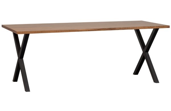 Hoorns Hnědý ořechový jídelní stůl Janco X 200 x 90 cm  - výška75 cm- šířka 200 cm
