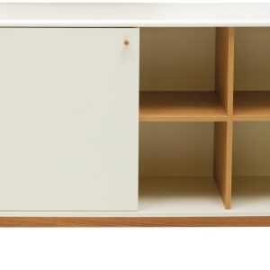 Bílá lakovaná komoda Tom Tailor Color Living 118 x 40 cm  - výška80 cm- šířka 118 cm