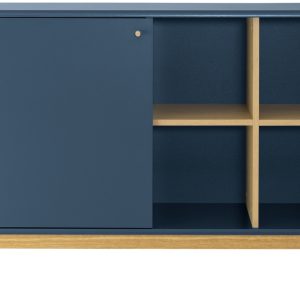 Modrá lakovaná komoda Tom Tailor Color Living 118 x 40 cm  - výška80 cm- šířka 118 cm