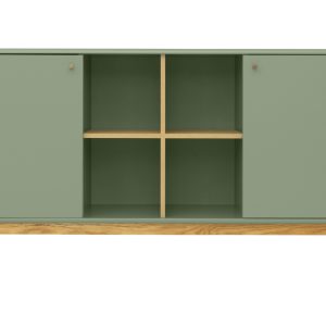 Zelená lakovaná komoda Tom Tailor Color Living 175 x 40 cm  - výška80 cm- šířka 175 cm