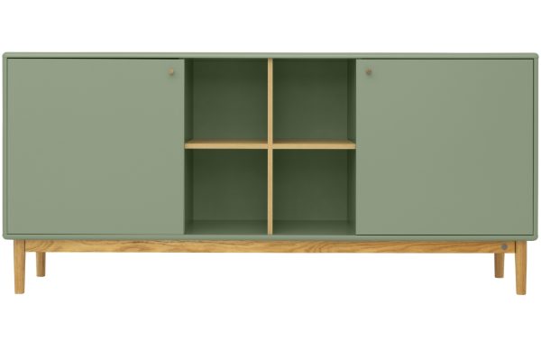 Zelená lakovaná komoda Tom Tailor Color Living 175 x 40 cm  - výška80 cm- šířka 175 cm
