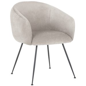 Světle šedá látková jídelní židle Richmond Avanti  - Výška80 cm- Šířka 65 cm