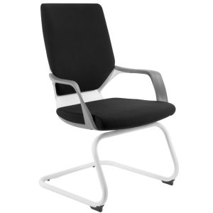 Office 360 Černá látková konferenční židle Apollon  - Výška95 cm- Šířka 63 cm