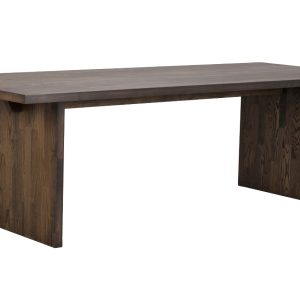 Tmavě hnědý dubový jídelní stůl ROWICO EMMETT 240 x 95 cm  - Výška75 cm- Šířka 240 cm