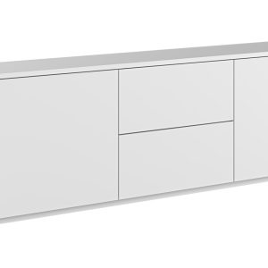 Bílá lakovaná komoda TEMAHOME Join II. 180 x 50 cm  - výška57 cm- šířka 180 cm