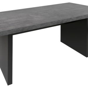 Betonově šedý jídelní stůl TEMAHOME Detroit 160 x 80 cm  - výška75 cm- šířka 160 cm
