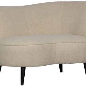 Hoorns Bílé čalouněné lounge křeslo Norma 112 cm