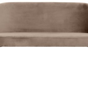 Hoorns Světlé hnědá sametová jídelní lavice Tergi 120 cm  - Výška82