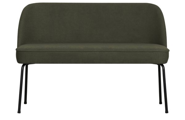 Hoorns Tmavě zelená látková jídelní lavice Tergi 120 cm  - Výška82