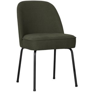 Hoorns Tmavě zelená čalouněná jídelní židle Tergi  - Výška83 cm- Šířka 50 cm