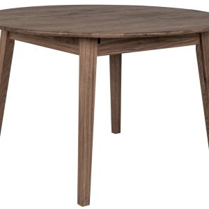 Nordic Living Hnědý dubový rozkládací jídelní stůl Meta 118 x 118/158 cm  - Výška75