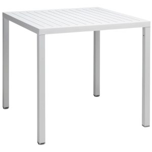 Nardi Bílý plastový zahradní stůl Cube 80 x 80 cm  - Výška75