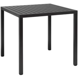 Nardi Antracitově šedý plastový zahradní stůl Cube 80 x 80 cm  - Výška75