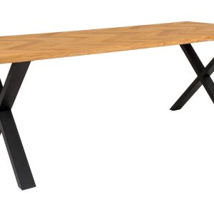 Nordic Living Dubový jídelní stůl Bordeo 200 x 95 cm  - Výška75 cm- Šířka 200 cm