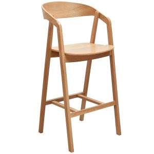 FormWood Dubová barová židle Henry 72 cm  - Výška109 cm- Šířka 49