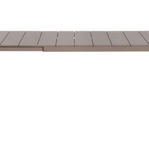 Nardi Šedohnědý hliníkový rozkládací zahradní stůl Rio 140/210 x 85 cm  - Výška75 cm- Šířka 140/210 cm