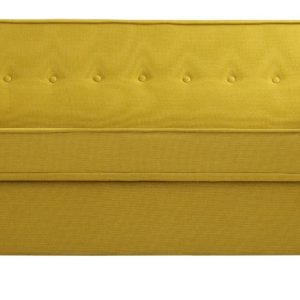 Nordic Design Kurkumově žlutá látková dvoumístná pohovka Tracy 178 cm  - Výška80 cm- Šířka 178 cm