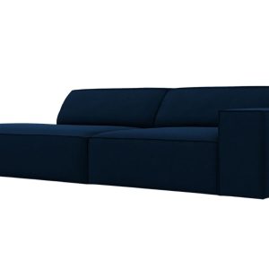 Královsky modrá sametová pohovka MICADONI Jodie 262 cm