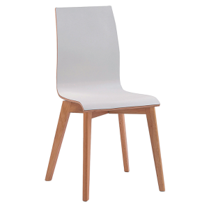 Bílá jídelní židle ROWICO GRACY  - Výška89 cm- Šířka 48 cm
