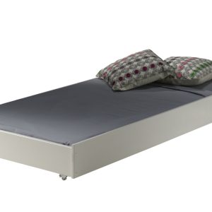 Bílá borovicová zásuvka k posteli Vipack Pino 195 x 90 cm  - Výška19