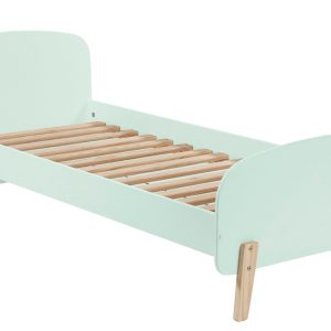 Mátově zelená lakovaná dětská postel Vipack Kiddy 90 x 200 cm  - Výška72