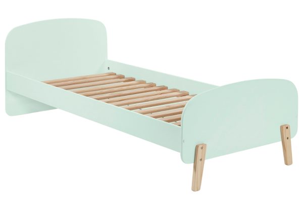 Mátově zelená lakovaná dětská postel Vipack Kiddy 90 x 200 cm  - Výška72
