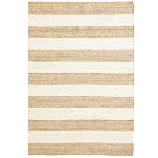 Béžový pruhovaný koberec Kave Home Rovira 160 x 230 cm  - Šířka160 cm- Délka 230 cm