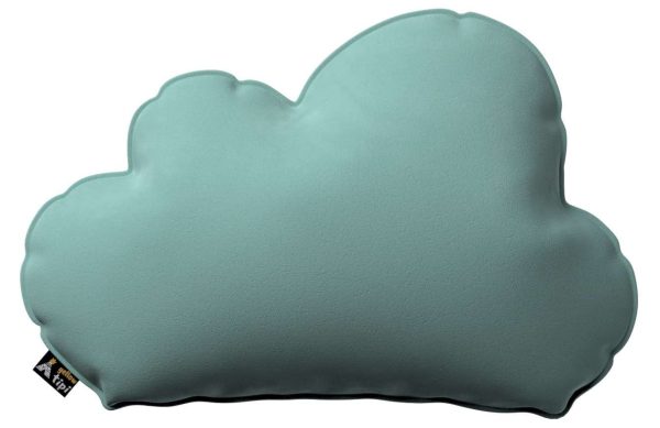 Yellow Tipi Mátově zelený polštář ve tvaru mráčku Soft Cloud 55 cm  - Výška35 cm- Šířka 55 cm