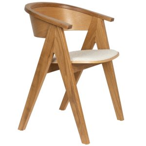 Dubová jídelní židle ZUIVER NDSM  - Výška79 cm- Šířka 54 cm