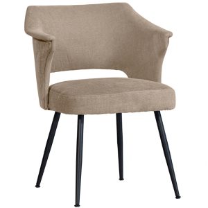 Hoorns Béžová čalouněná jídelní židle Siti  - Výška78 cm- Šířka 62 cm