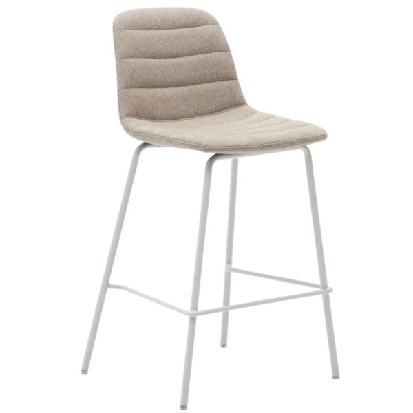 Béžová čalouněná barová židle Kave Home Zunilda 65 cm  - Výška92