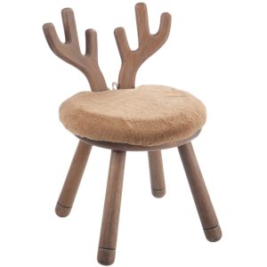 Dřevěná dětská stolička J-line Indeer  - Výška56 cm- Šířka 36 cm