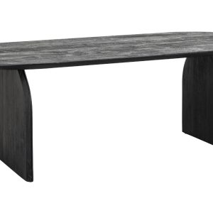 Černý dřevěný jídelní stůl Richmond Hudson 200 x 100 cm  - Výška76