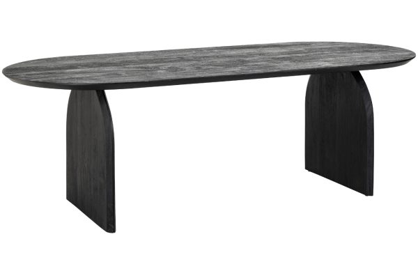 Černý dřevěný jídelní stůl Richmond Hudson 235 x 100 cm  - Výška76