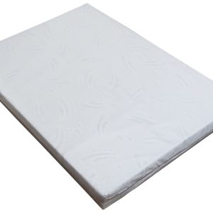 Bílá bavlněná dětská matrace do hracích ohrádek Quax 73 x 93 cm  - Výška93 cm- Šířka 73 cm