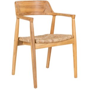 Nordic Living Dřevěná jídelní židle Ratna  - Výška78 cm- Šířka 58 cm