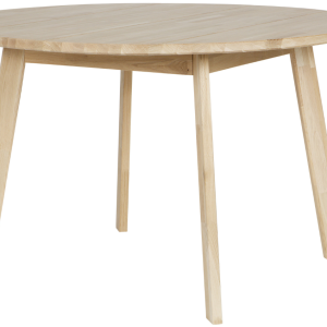 Hoorns Dubový kulatý jídelní stůl Oakley 120 cm  - Výška74 cm- Vyžaduje montáž Ano